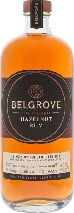 Cartmel Spirits Belgrove Hazelnut 40% 700ml