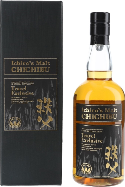 Chichibu Travel Exclusive Ichiro's Malt 3x First Fill Bourbon Japan Duty Free 60.6% 700ml