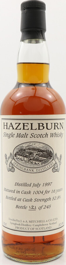 Hazelburn 1997 Private Bottling Fresh Sherry Hogshead #1004 52.8% 700ml