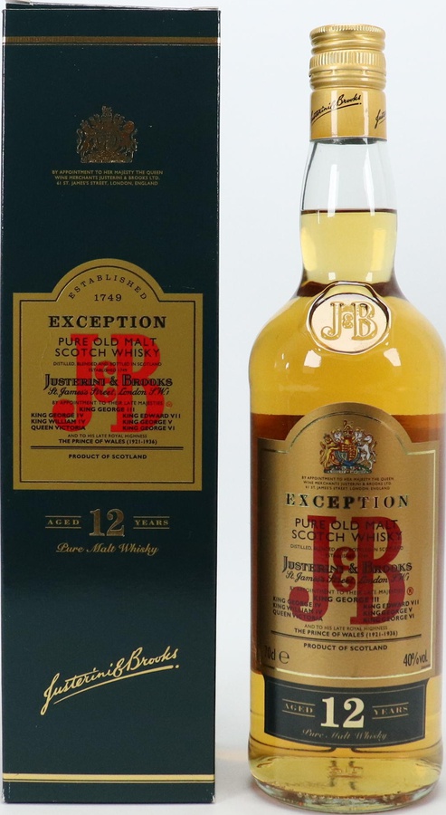 J&B 12yo Exception 40% 700ml