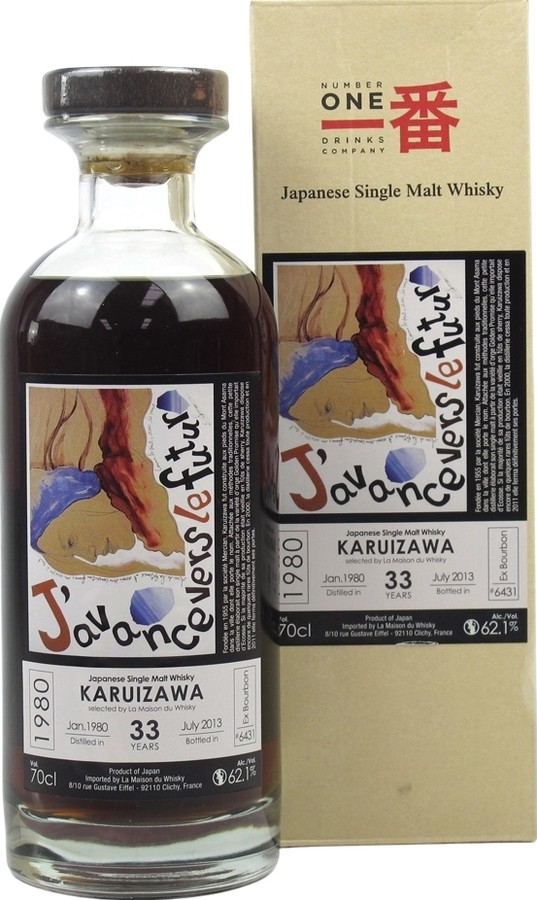 Karuizawa 1980 J'avance vers le futur Ex-Bourbon Cask #6431 LMDW 62.1% 700ml