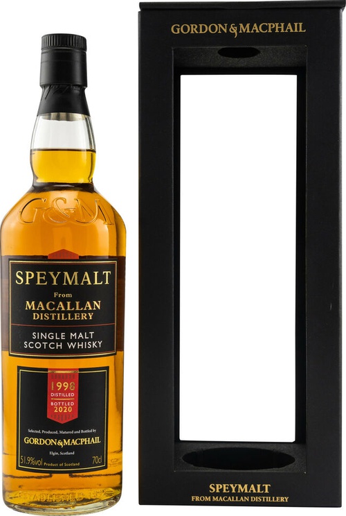 Macallan 1998 GM Speymalt 22yo 2nd Fill Ex-Bourbon Barrel #456 51.9% 700ml