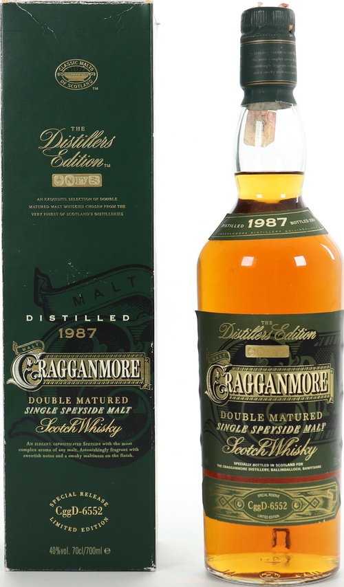 Cragganmore 1987 The Distillers Edition 40% 700ml