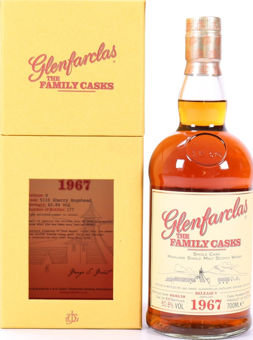 Glenfarclas 1967 The Family Casks Release V Sherry Hogshead #5110 60.8% 700ml