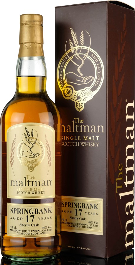 Springbank 1995 MBl The Maltman Sherry Cask #68 46% 700ml