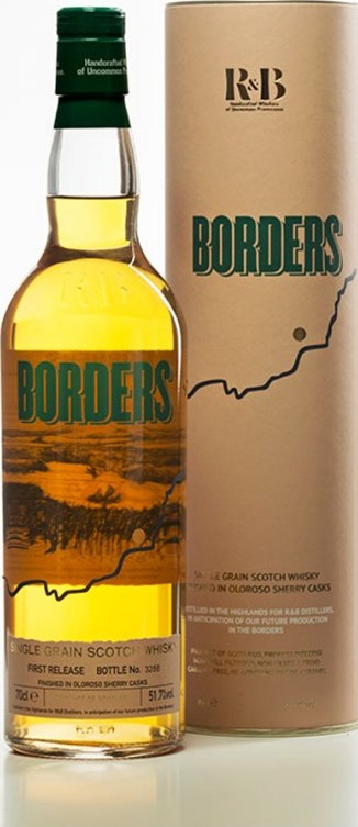 Borders Single Grain Scotch Whisky 1st Release 51.7% 700ml