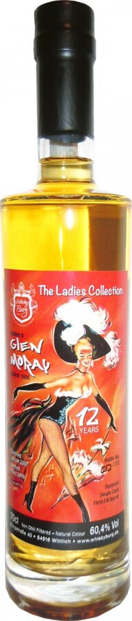 Glen Moray 2007 WhBu The Ladies Collection 12yo 1st Fill Bourbon Barrel #5006 Whiskyburg Wittlich 60.4% 700ml