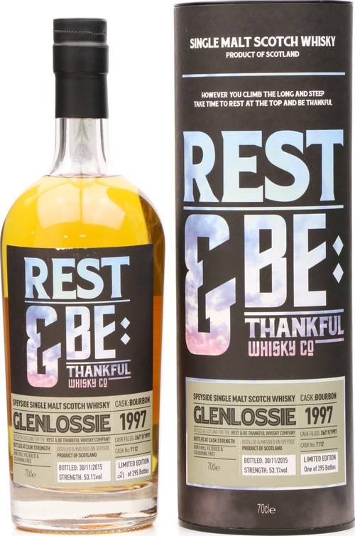 Glenlossie 1997 RBTW Limited Edition Bourbon #7112 53.1% 700ml