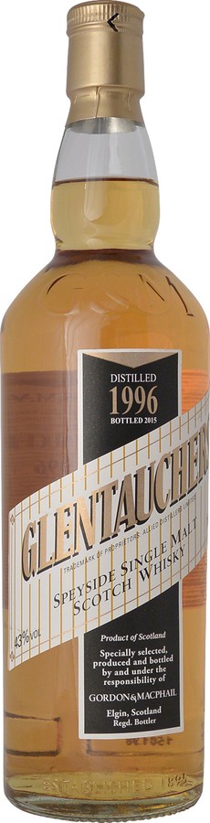Glentauchers 1996 GM Licensed Bottling 1st Fill Sherry Butts 43% 700ml