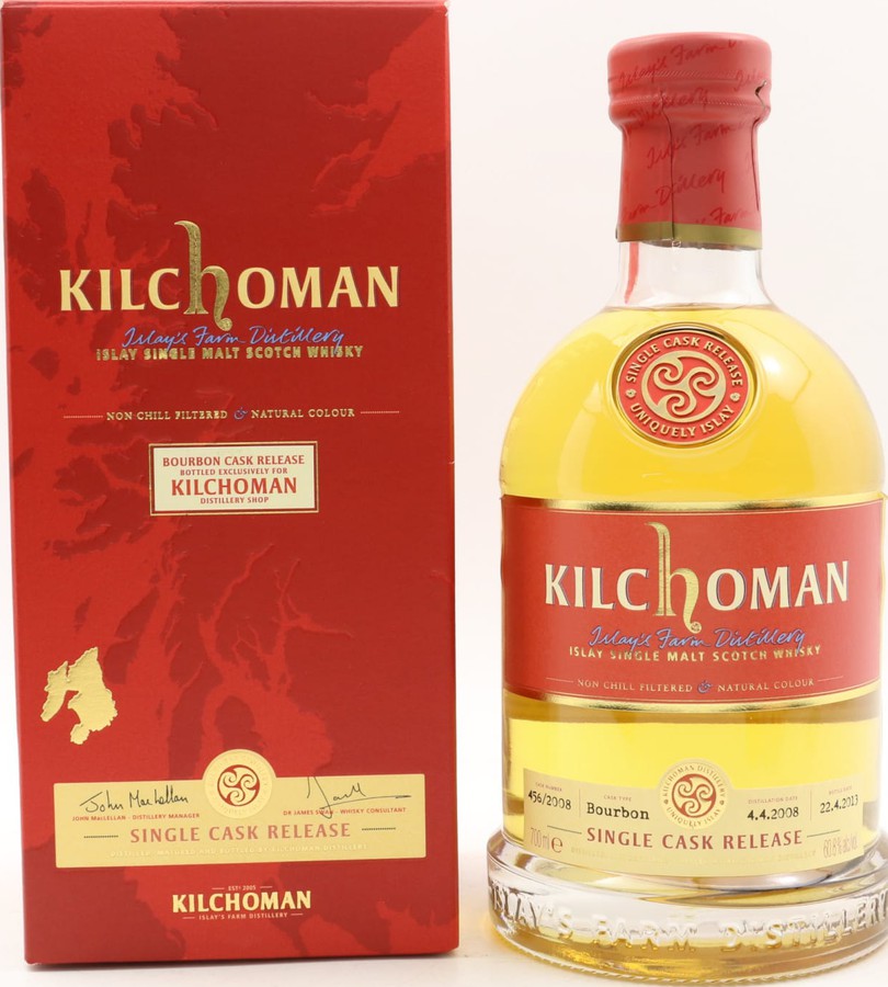 Kilchoman 2008 Single Cask for Distillery Shop 456/2008 60.8% 700ml