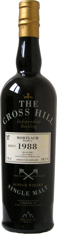 Mortlach 1988 JW The Cross Hill 18yo Sherry Wood 59.2% 700ml