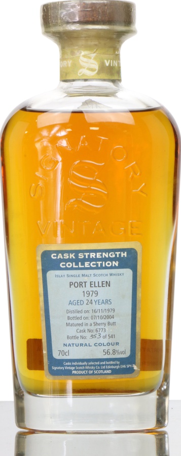 Port Ellen 1979 SV Cask Strength Collection Sherry Butt #6773 56.8% 700ml