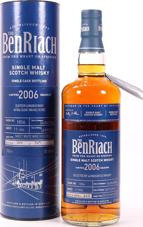 BenRiach 2006 Single Cask Bottling Sauternes Hogshead #1856 LMDW 57.6% 700ml