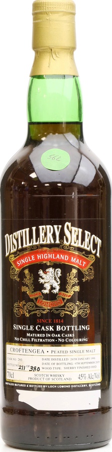 Croftengea 1996 Distillery Select Sherry Finished Hogshead #283 45% 700ml