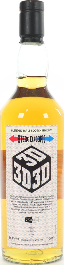 3D Stereoscopic Cask Cask Strength and Carry On 56.4% 700ml
