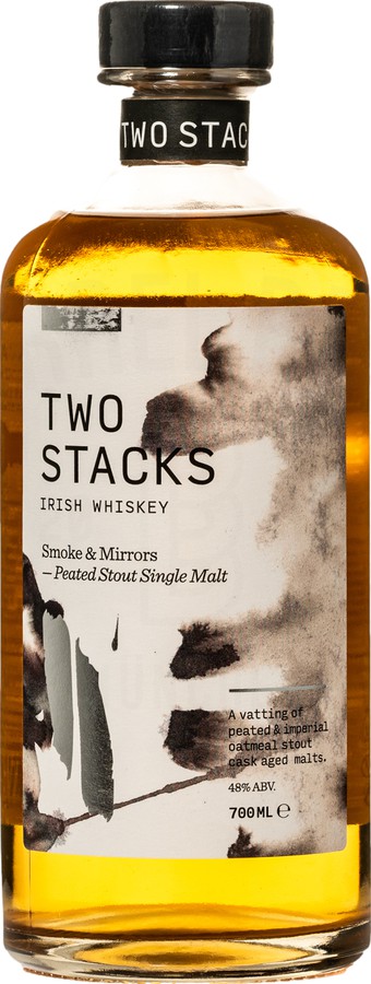 Two Stacks Smoke & Mirrors KD Peated Stout Cask Single Malt Ireland Craft Beers Ltd 48% 700ml