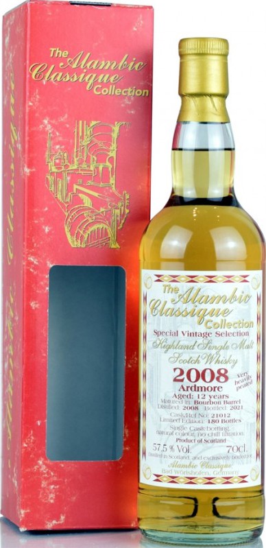 Ardmore 2008 AC Special Vintage Selection Bourbon Barrel #21012 57.5% 700ml