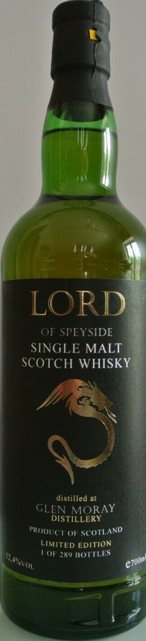 Glen Moray 2007 Whk Lord of Speyside 1st Fill Bourbon 52.4% 700ml