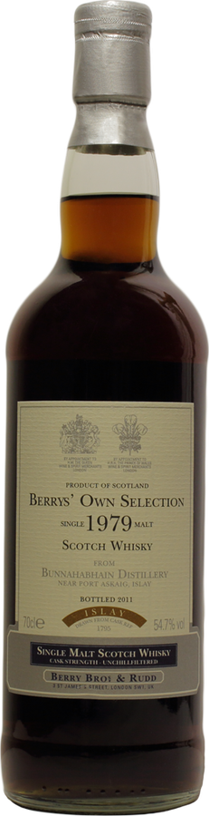 Bunnahabhain 1979 BR Berrys Own Selection Sherry Cask #1795 54.7% 700ml