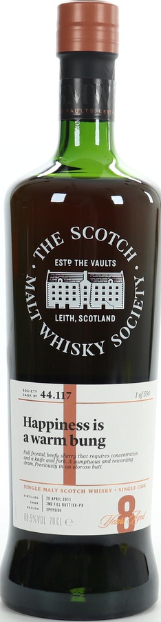 Craigellachie 2011 SMWS 44.117 Happiness is A warm bung 68.5% 700ml