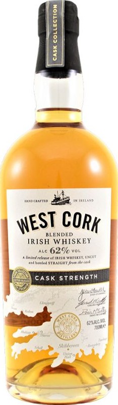 West Cork Barrel Proof Limited Release Ex-Bourbon Barrels 62% 700ml