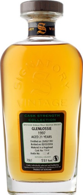 Glenlossie 1997 SV Cask Strength Collection #1144 55.1% 700ml