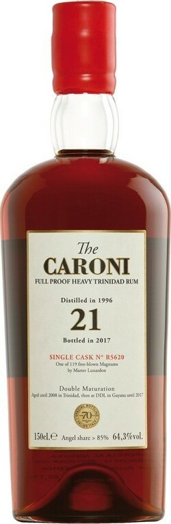 Velier Caroni 1996 Full Proof Heavy Trinidad 70th Anniversary 21yo 64.3% 1500ml