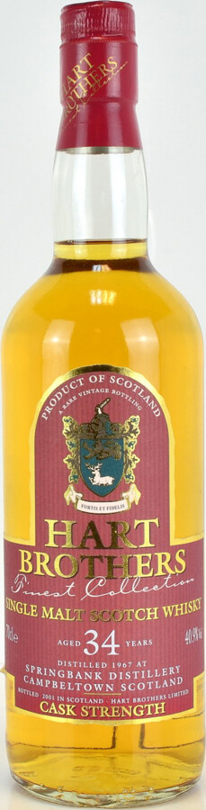 Springbank 1967 HB Finest Collection 40.9% 700ml