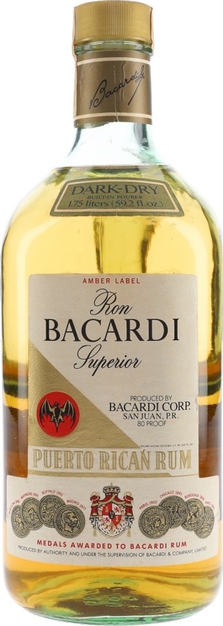bacardi bottle label