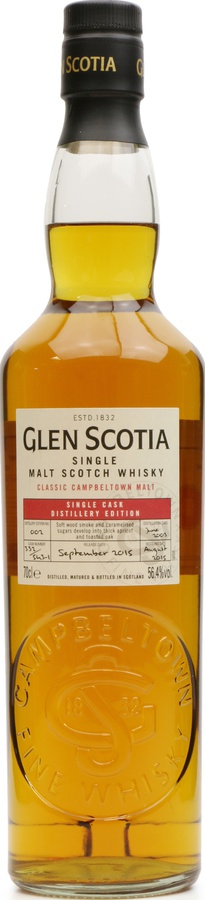 Glen Scotia 2003 Distillery Edition 002 #332 56.4% 700ml
