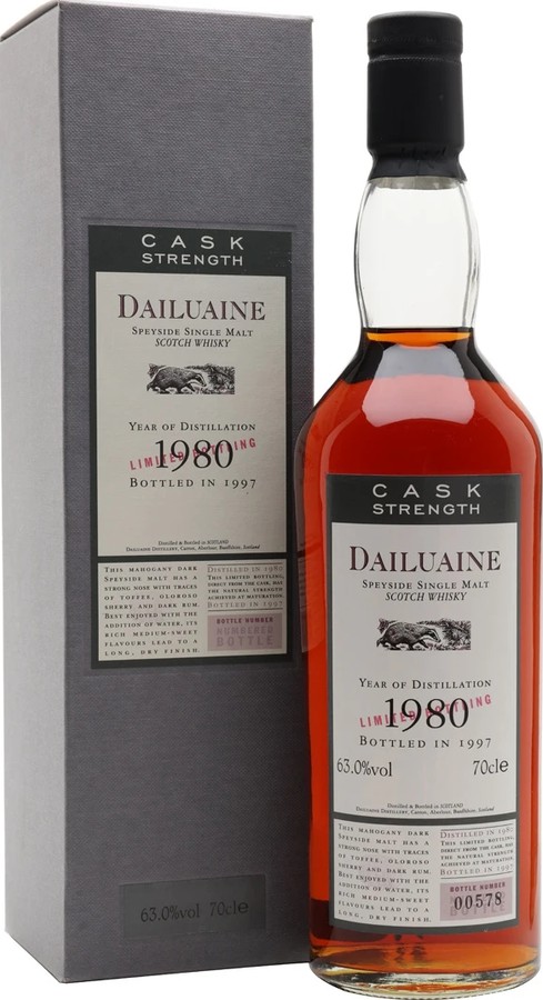 Dailuaine 1980 Flora & Fauna Cask Strength 63% 700ml