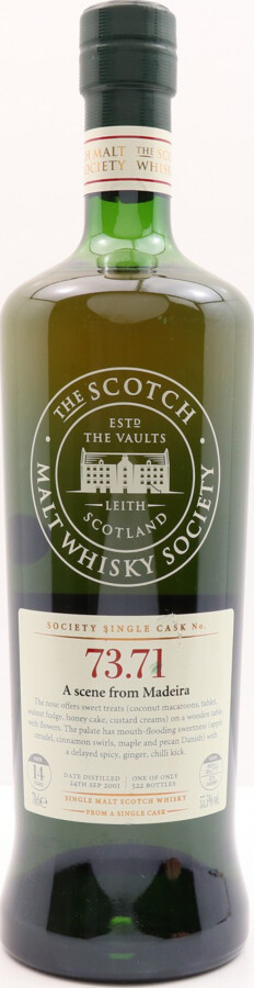Aultmore 2001 SMWS 73.71 a scene from Madeira Refill Ex-Sherry Butt 55.5% 700ml