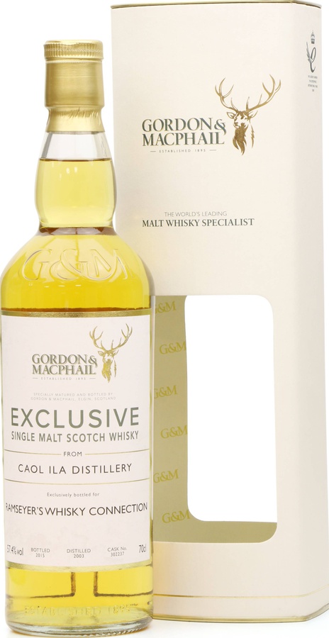 Caol Ila 2003 GM Exclusive 1st Fill Bourbon Barrel #302237 Ramseyer's Whisky Connection 57.4% 700ml