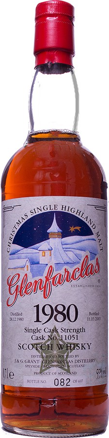 Glenfarclas 1980 Christmas Single Highland Malt Sherry Cask #11051 55% 700ml