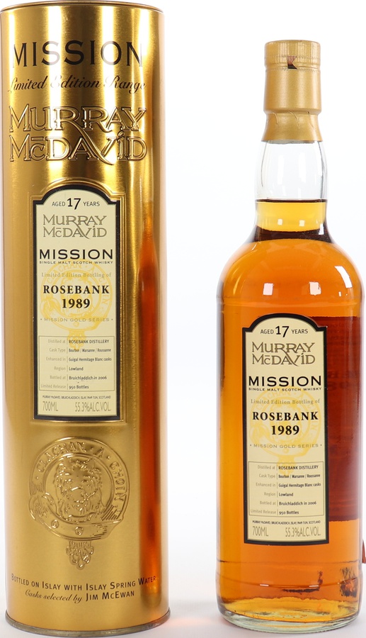 Rosebank 1989 MM Mission Gold Series 55.3% 700ml