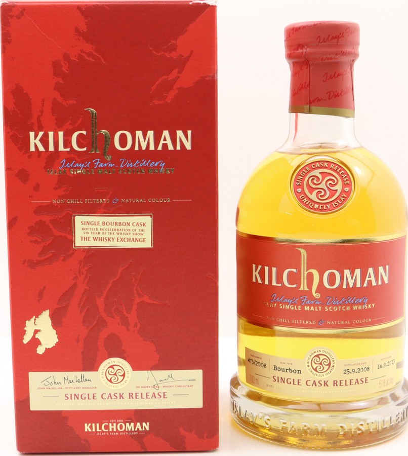 Kilchoman 2008 Single Cask for The Whisky Show 2013 473/2008 61% 700ml