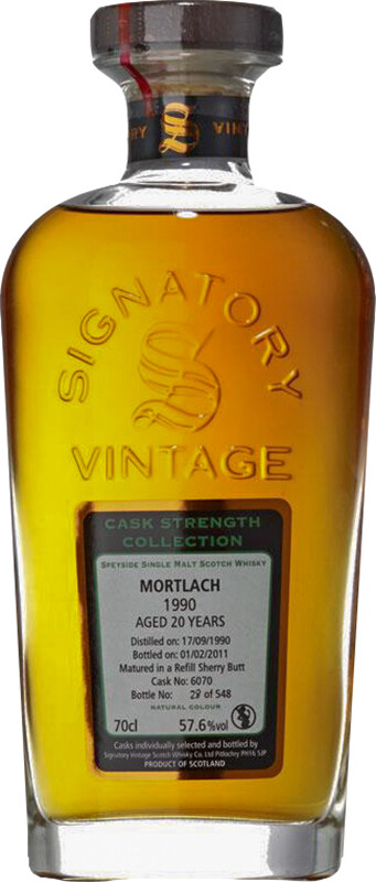 Mortlach 1990 SV Cask Strength Collection 20yo Refill Sherry Butt #6070 57.6% 700ml