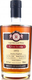 Glen Scotia 1972 MoS for Belgium Bourbon Hogshead #1926 45.1% 700ml