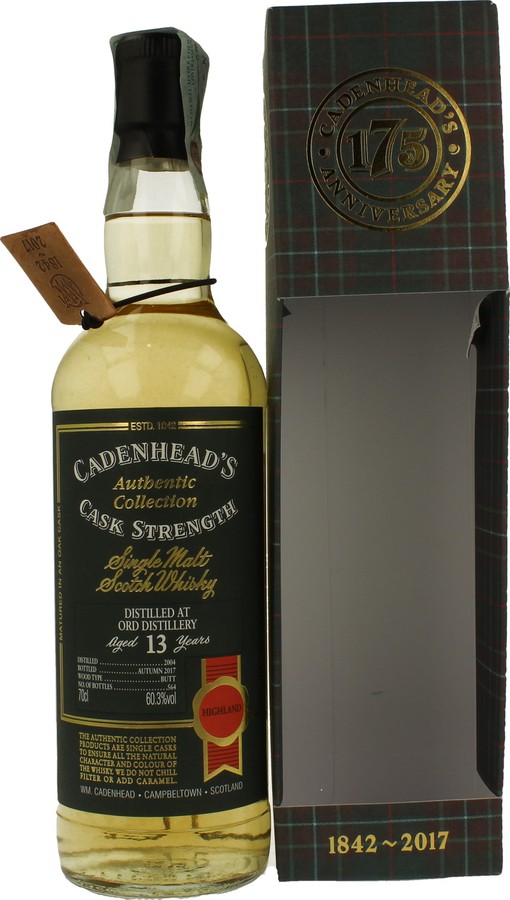 Glen Ord 2004 CA Authentic Collection 175th Anniversary Butt 60.3% 700ml