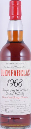 Glenfarclas 1968 Old Stock Reserve Sherry Cask 686 + 687 54.1% 700ml