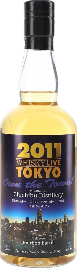 Chichibu 2008 Whisky Live Tokyo Bourbon Barrel #123 61.8% 700ml
