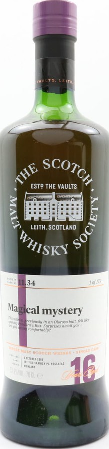 Tomatin 2000 SMWS 11.34 Magical mystery 53.9% 700ml