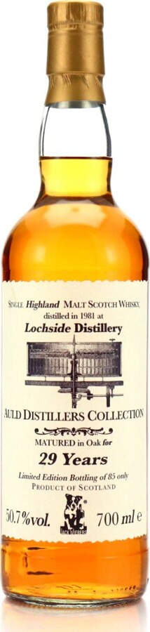 Lochside 1981 JW Auld Distillers Collection 29yo Oak Cask 50.7% 700ml