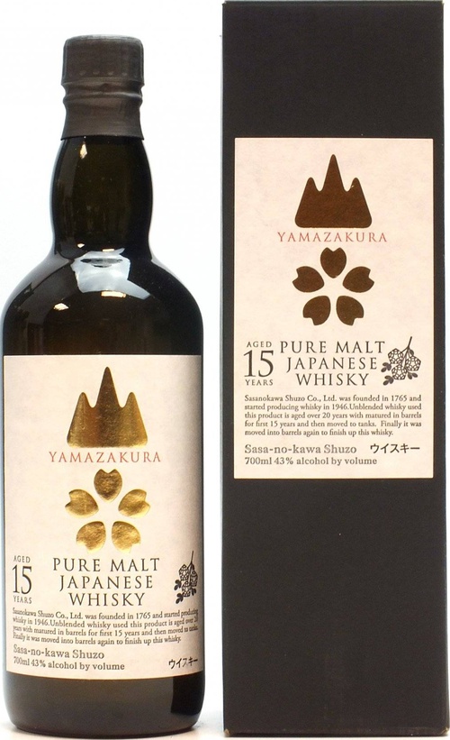 Yamazakura 15yo Pure Malt 43% 700ml