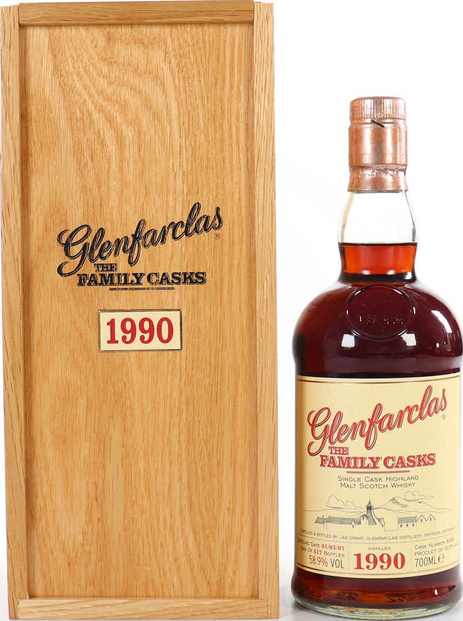 Glenfarclas 1990 The Family Casks Wooden Box 16yo Sherry Butt #9246 58.9% 700ml