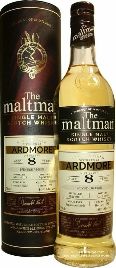 Ardmore 2010 MBl The Maltman Amarone Cask Finish #801439 46% 700ml