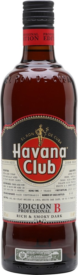 Havana Club 2011 Professional Edition B 7yo 40% 700ml