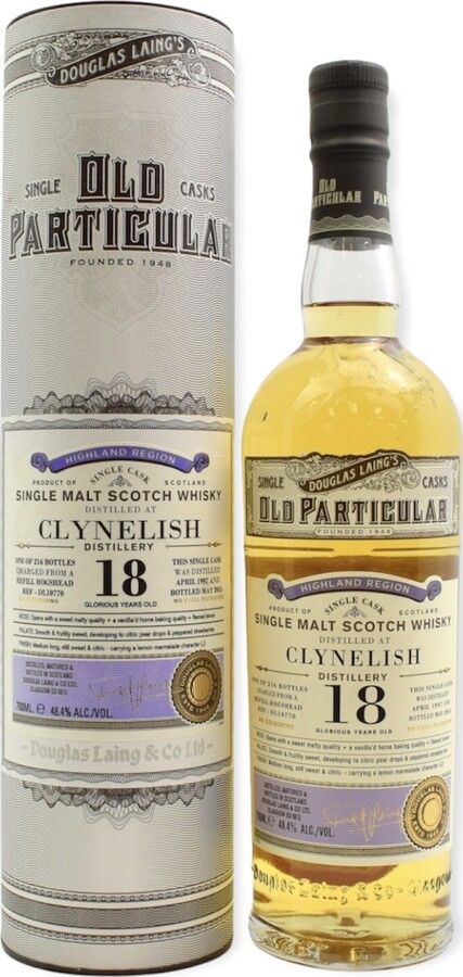 Clynelish 1997 DL Old Particular Refill Hogshead 48.4% 700ml