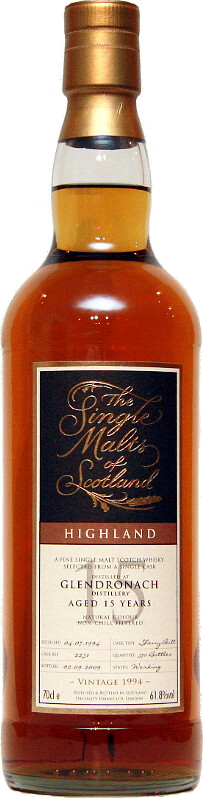 Glendronach 1994 SMS The Single Malts of Scotland 15yo Sherry Butt #2231 61.8% 700ml