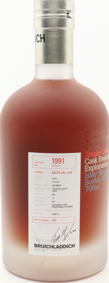 Bruichladdich 1991 Micro-Provenance Series Bourbon + Chateau Lafite #023 48.9% 700ml